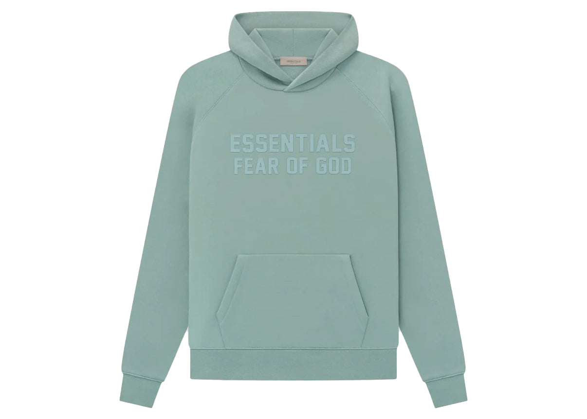 fear of god essentials hoodie sycamore