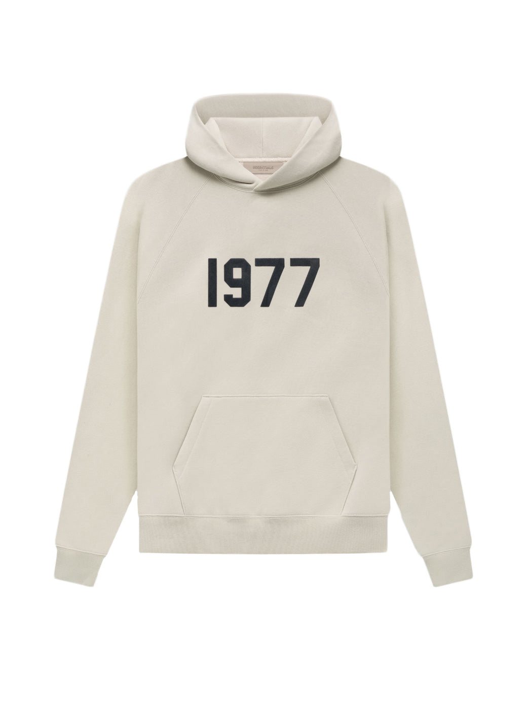 fear of god essentials 1977 hoodie wheat