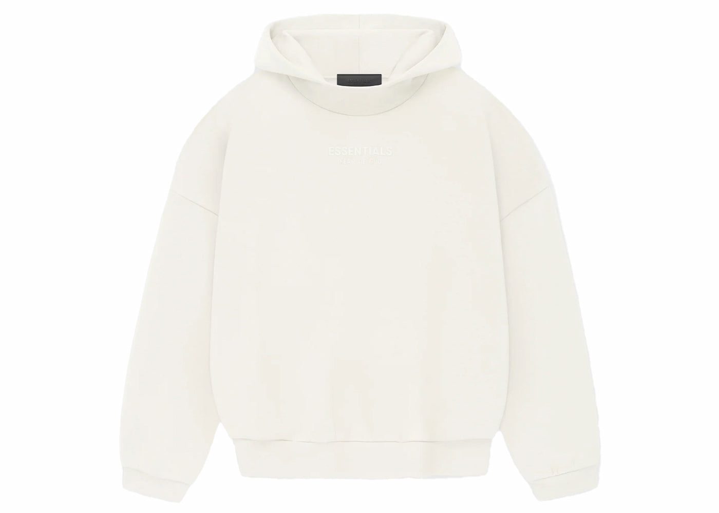 fear of god essentials hoodie cloud dancer