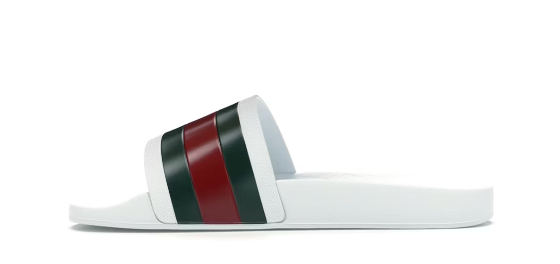 Gucci Pursuit Pool Slides White