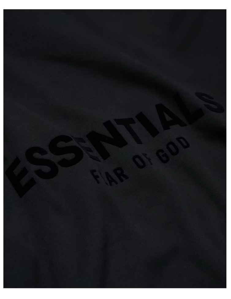 Fear of God Essentials Pullover Chest Logo Hoodie Stretch Limo/Black