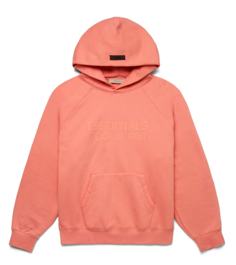 Fear of God Essentials Hoodie Coral