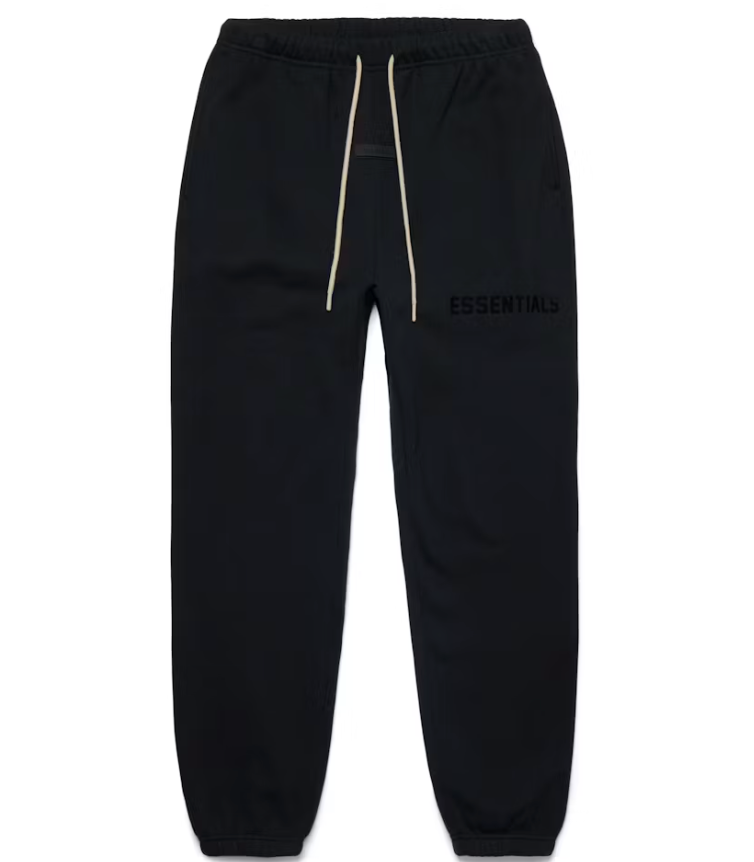 Fear of God Essentials Cream Drawstring Sweatpant Jet Black