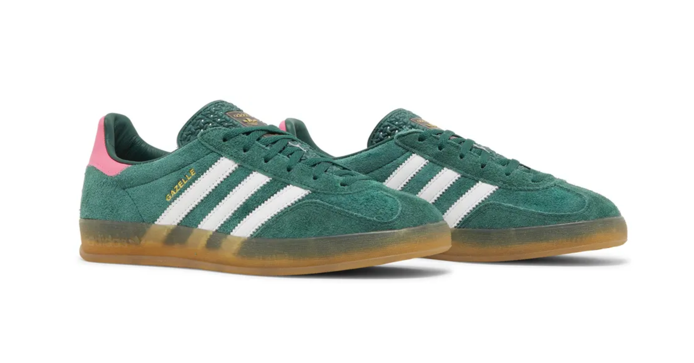 Adidas Gazelle Indoor Collegiate Green Lucid Pink (Women's)