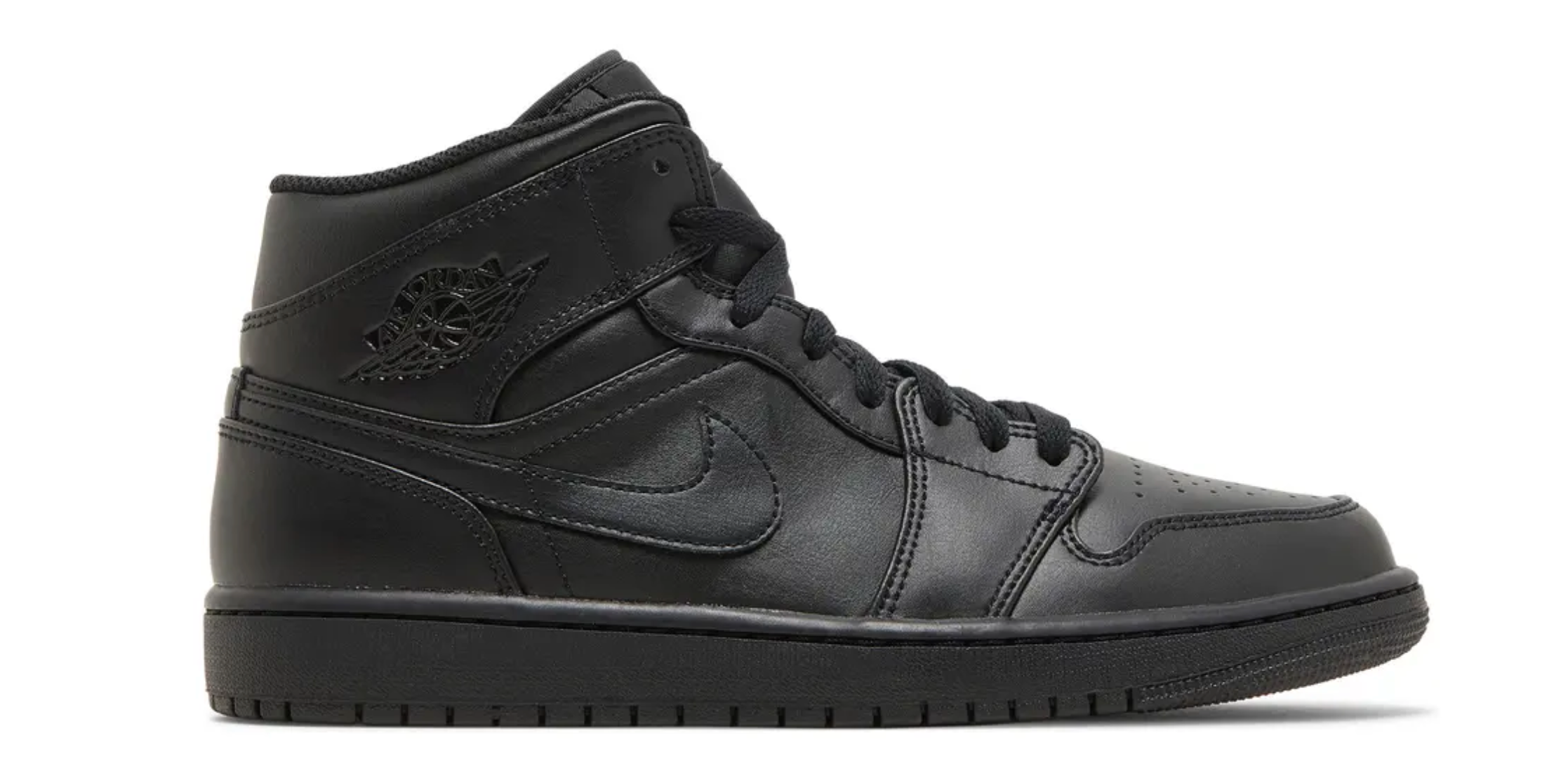 Jordan 1 Mid Triple Black