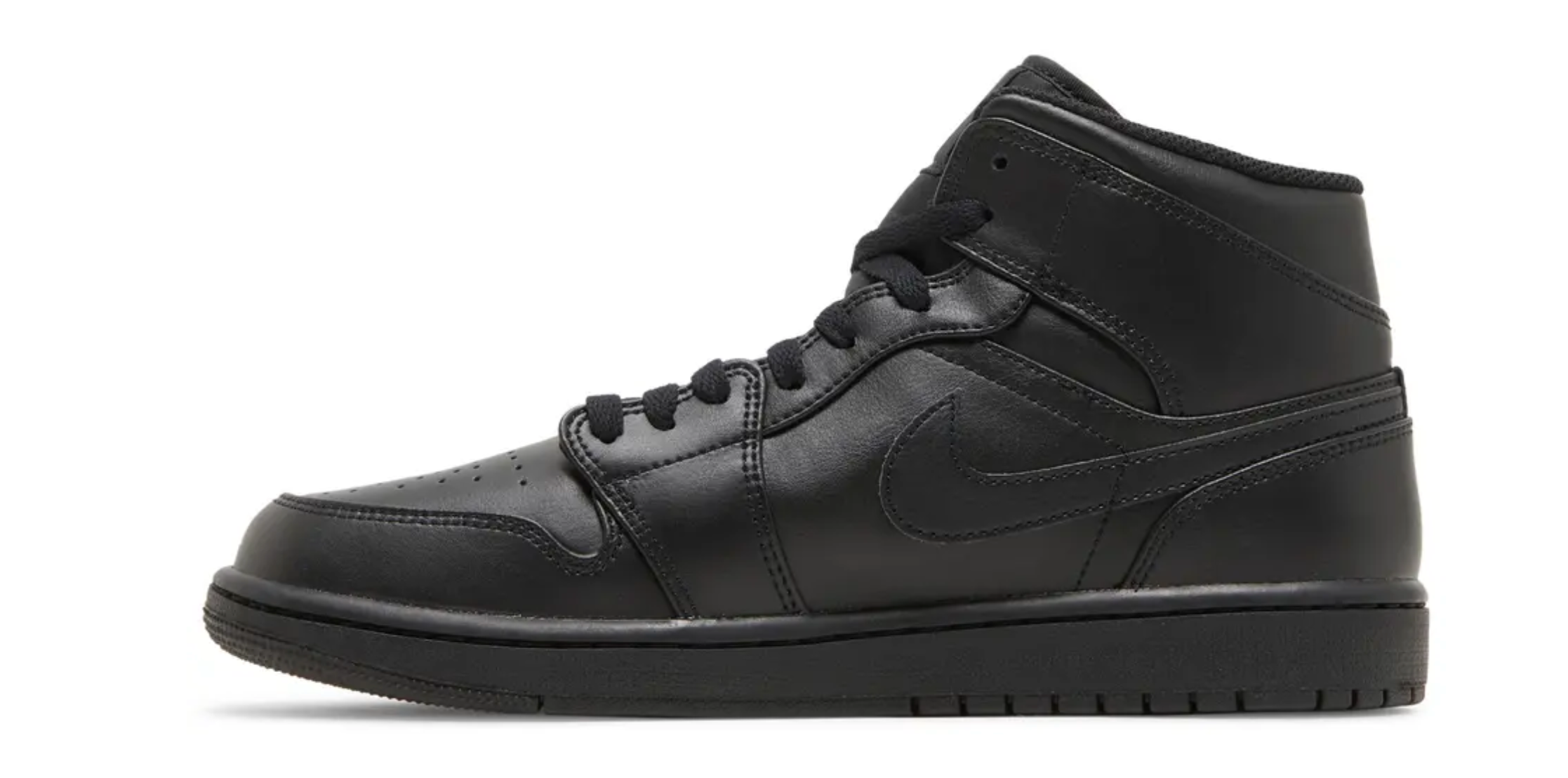 Jordan 1 Mid Triple Black