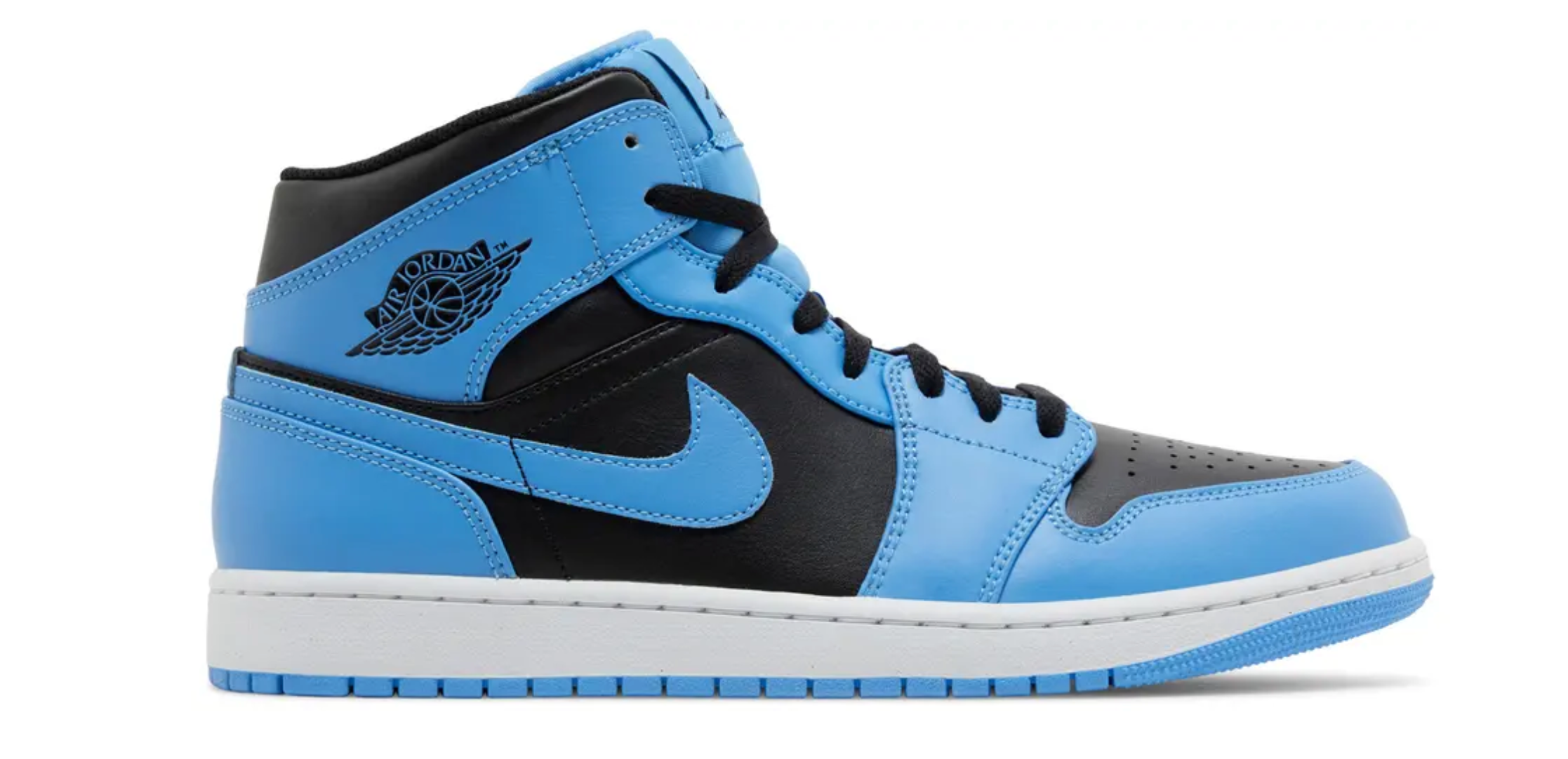 Jordan 1 Mid University Blue Black