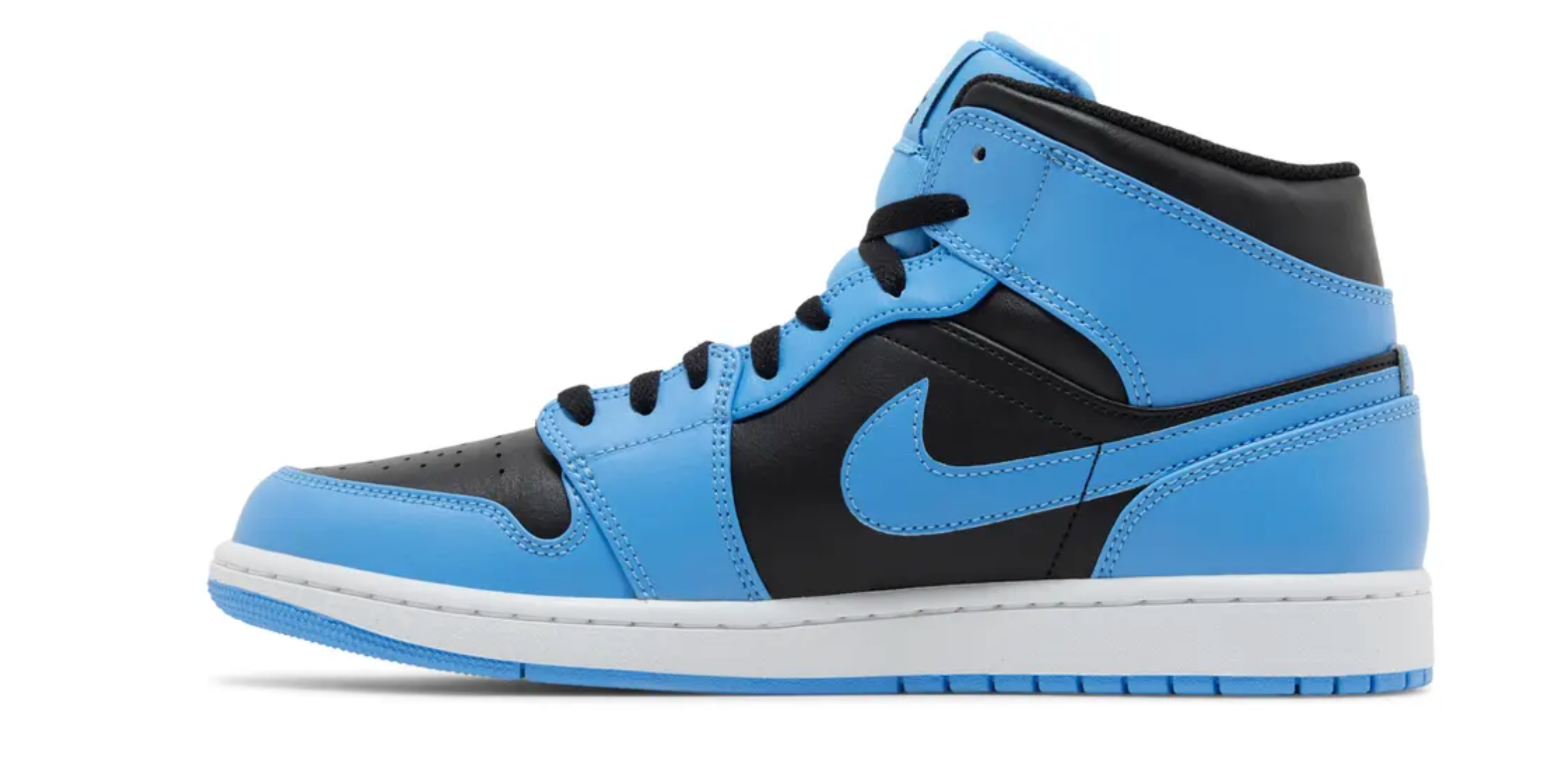 Jordan 1 Mid University Blue Black