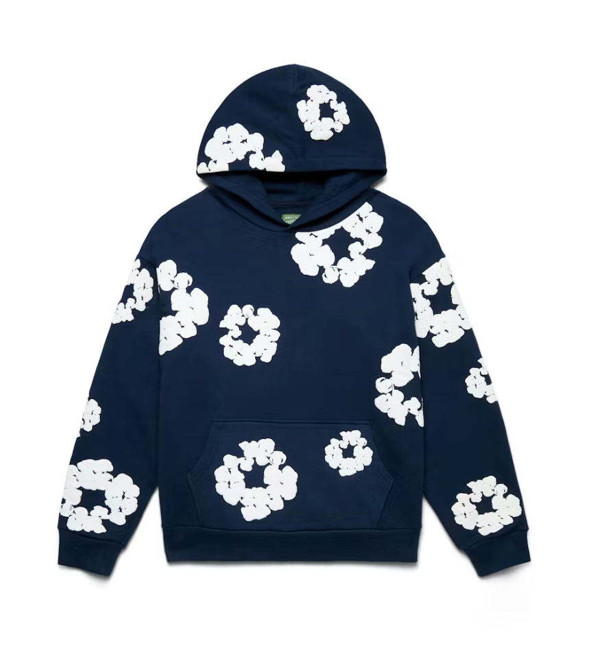 Denim Tears Cotton Wreath Sweatshirt Navy