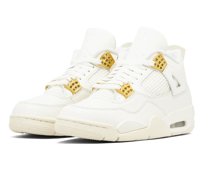 Jordan 4 Retro Metallic Gold (Women's)