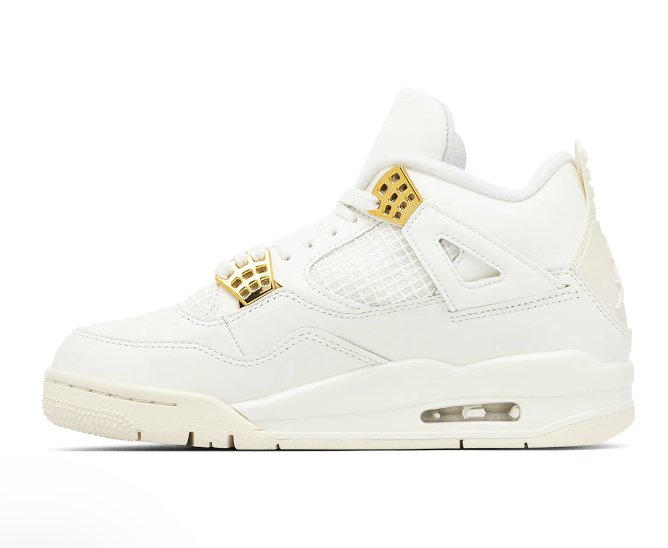 Jordan 4 Retro Metallic Gold (Women's)