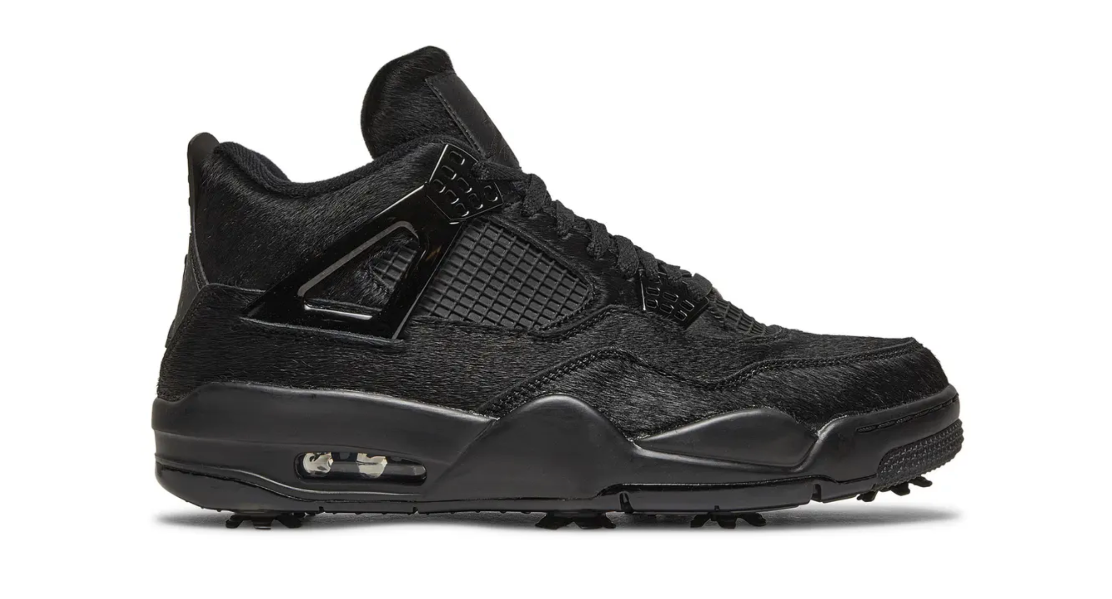 Jordan 4 Retro Golf Black Cat Pony Hair