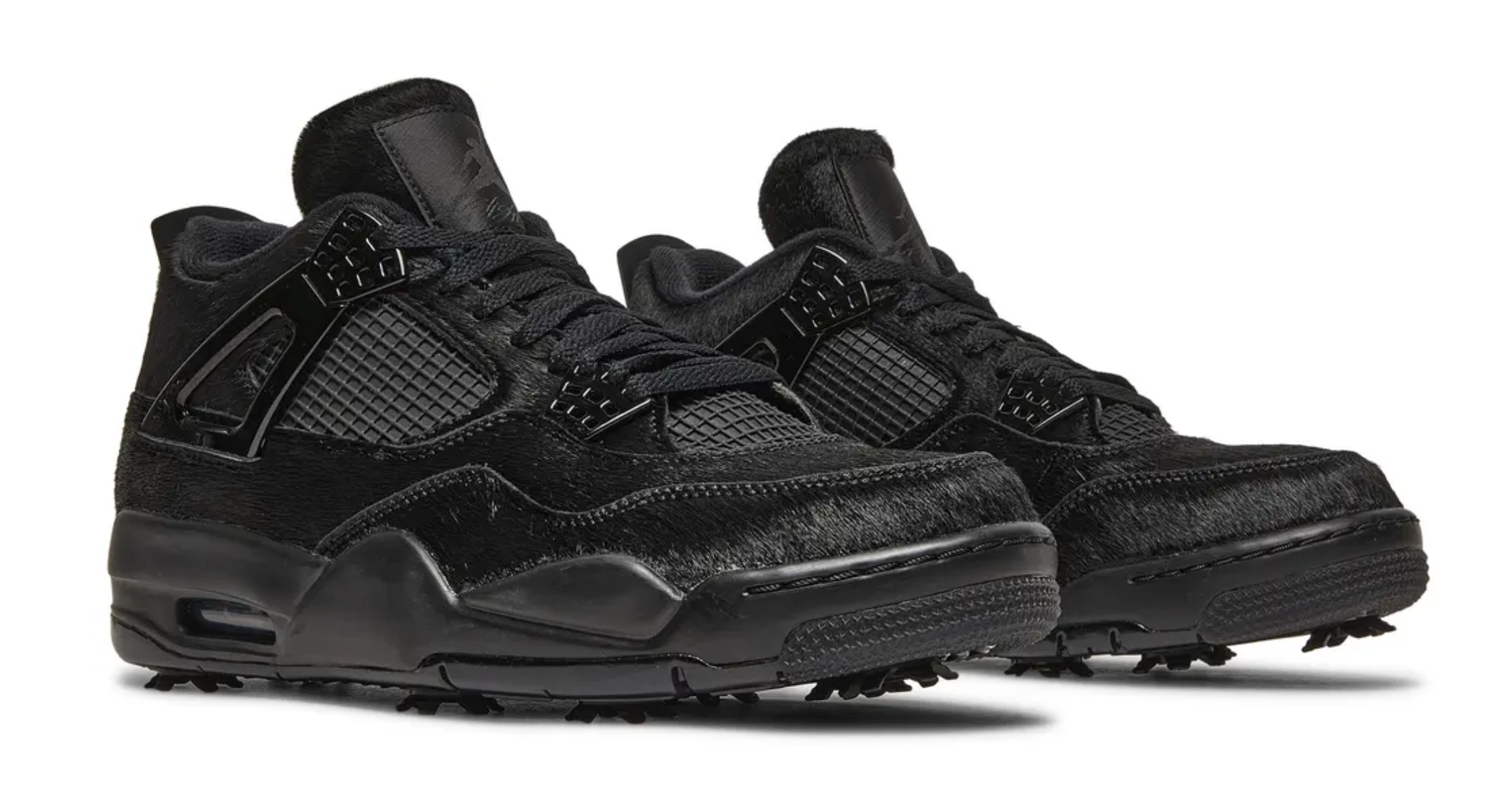 Jordan 4 Retro Golf Black Cat Pony Hair