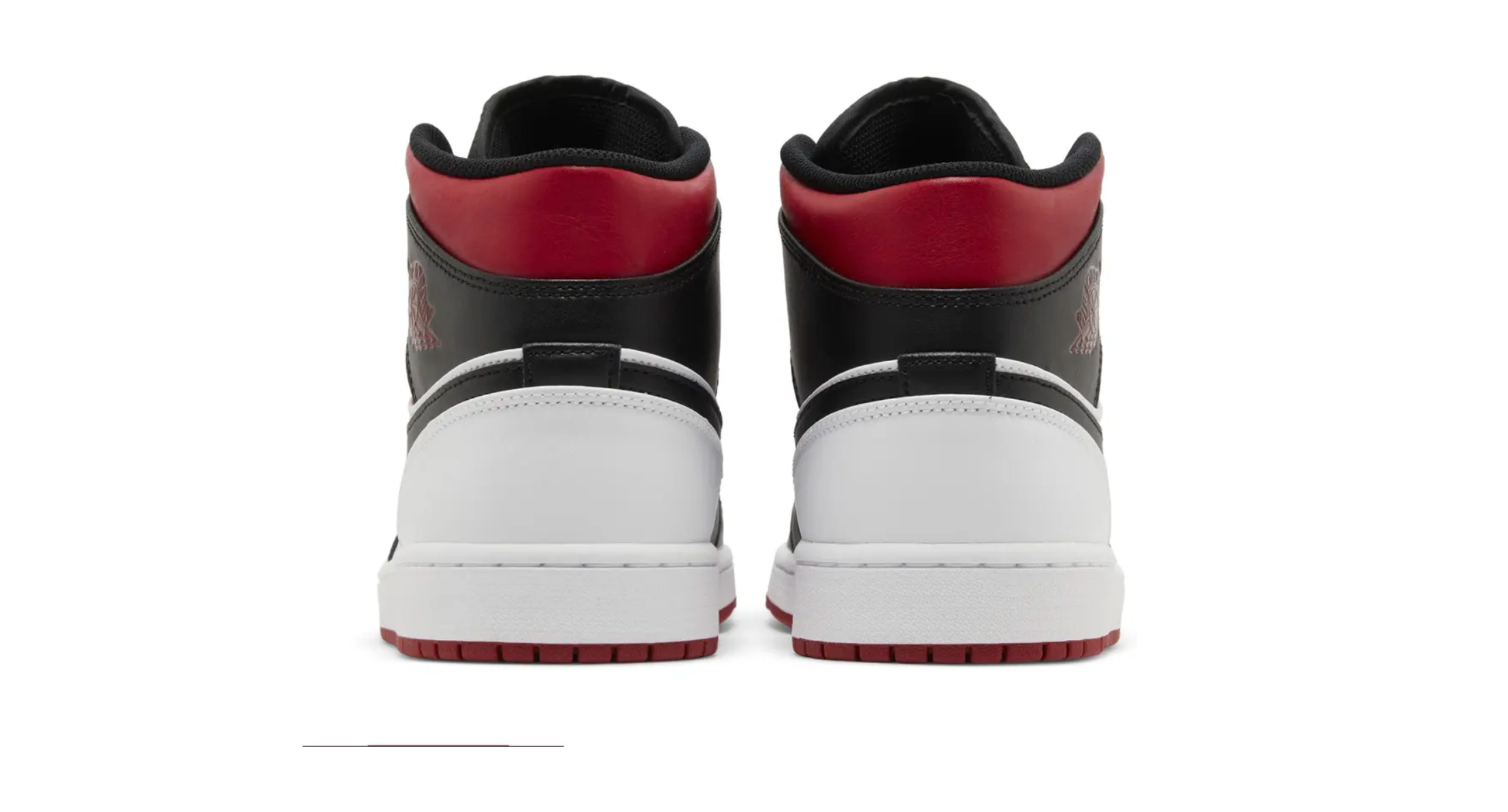 Jordan 1 Mid Gym Red Black Toe