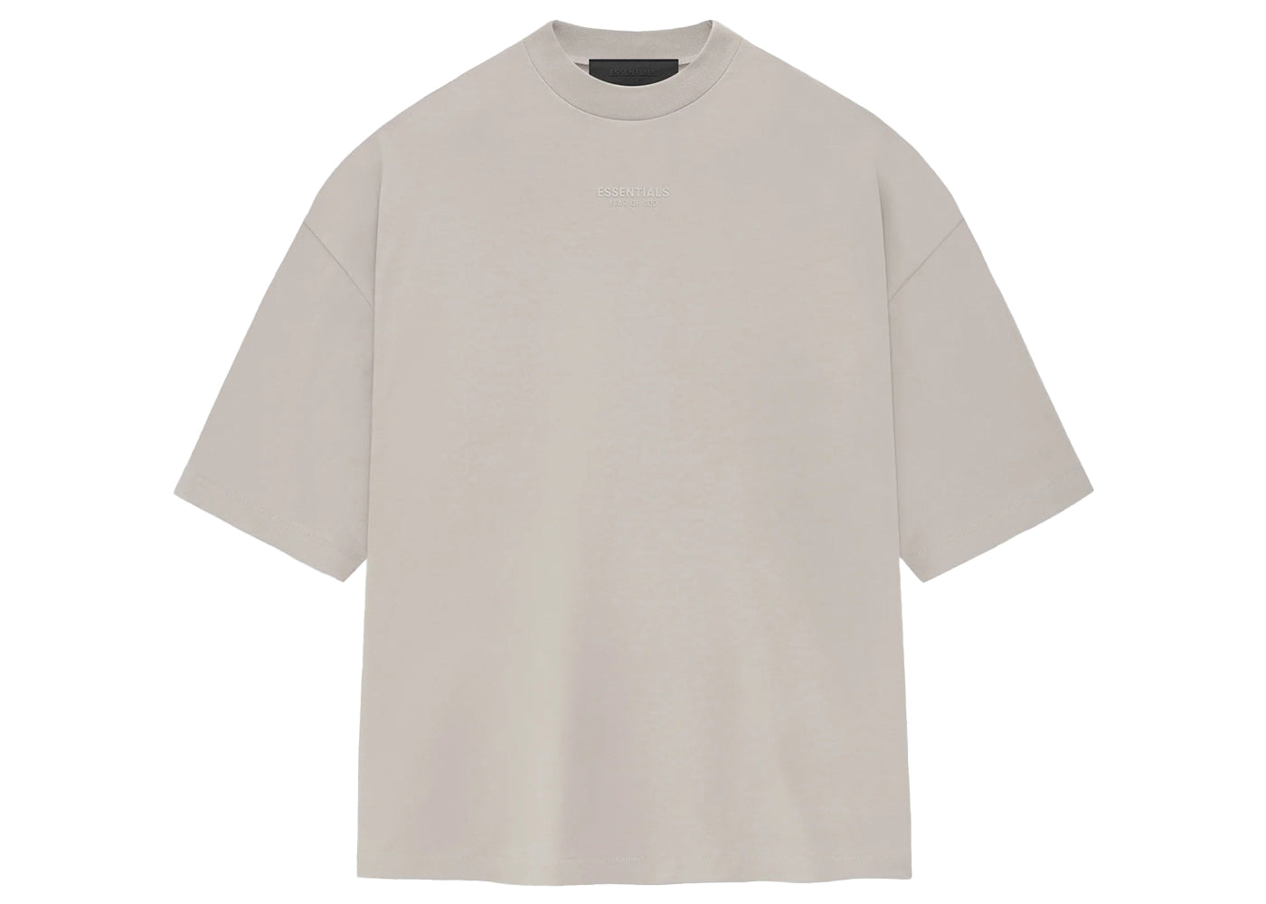 fear of god essentials tee silver cloud